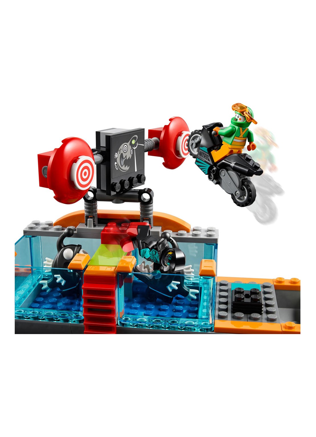 LEGO Stunt Show Truck bouwsets - 60294 - detail 5 orange