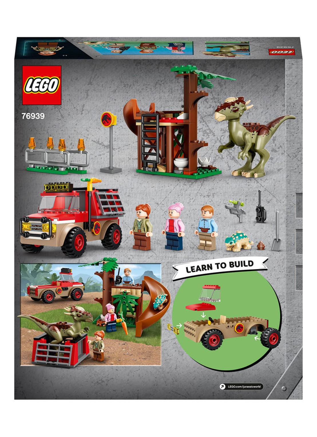 LEGO Stygimoloch Dinosaurus Ontsnapping - 76939 - voorkant multicolor