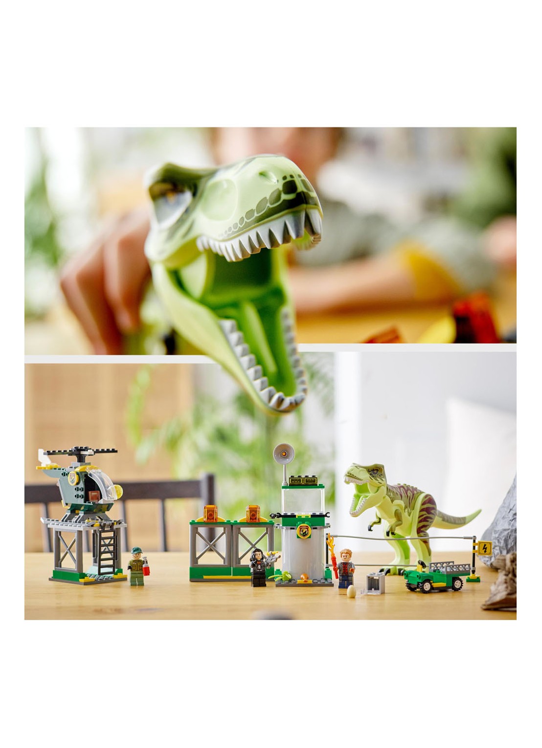 LEGO T. rex dinosaurus ontsnapping - 76944 - detail 6 multicolor