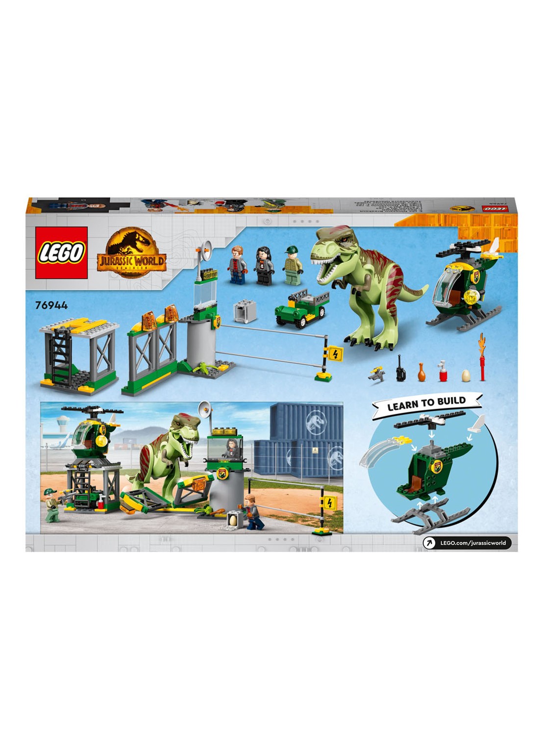 LEGO T. rex dinosaurus ontsnapping - 76944 - detail 7 multicolor