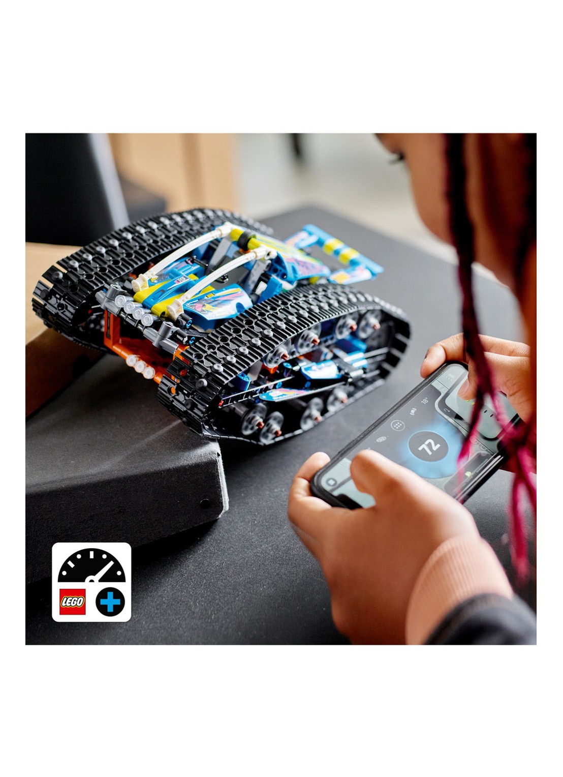 LEGO Technic App RC Transformatie Auto set - 42140 - detail 6 multicolor