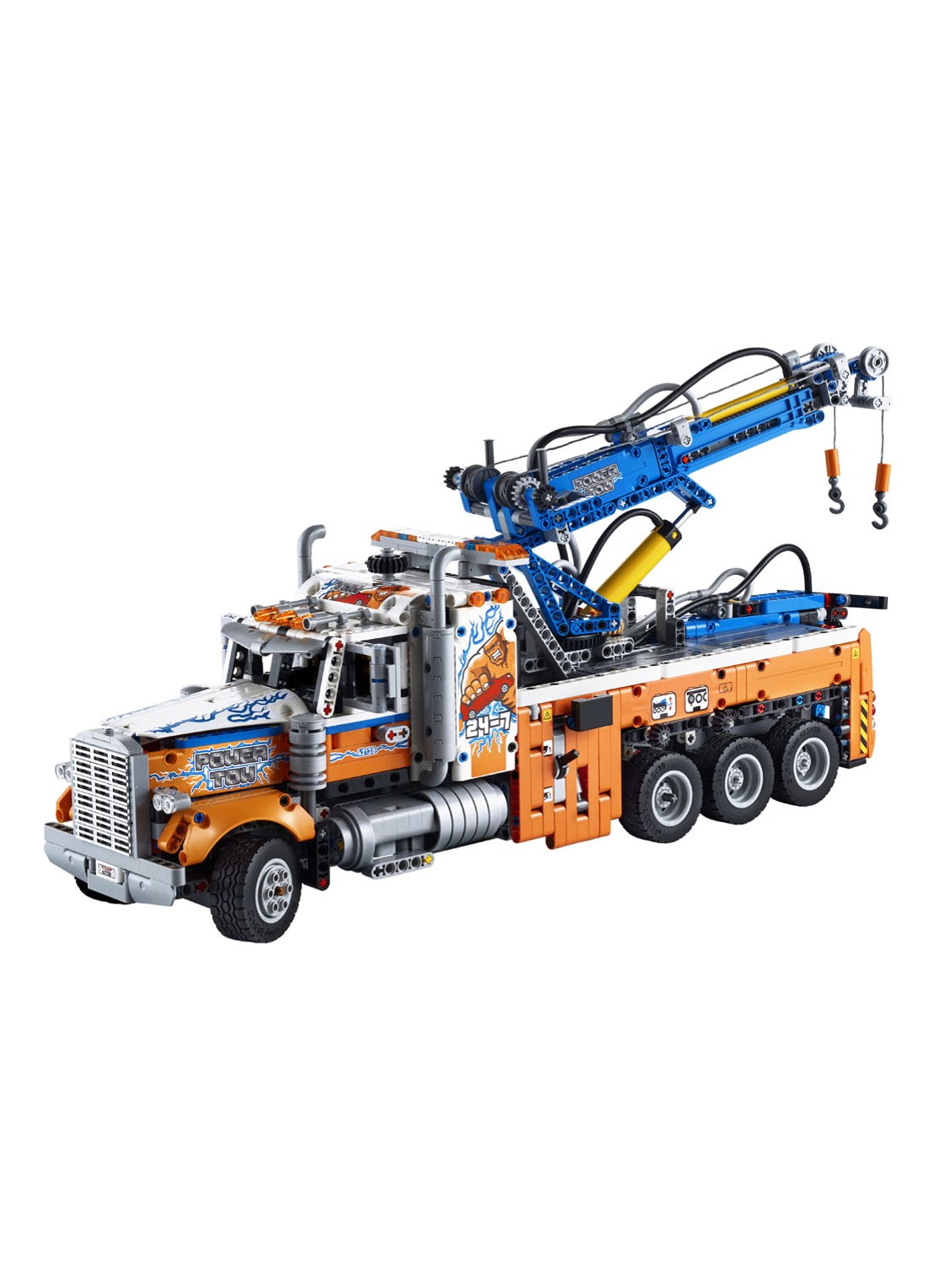 LEGO Technic Robuuste sleepwagen - 42128 - voorkant 2 orange