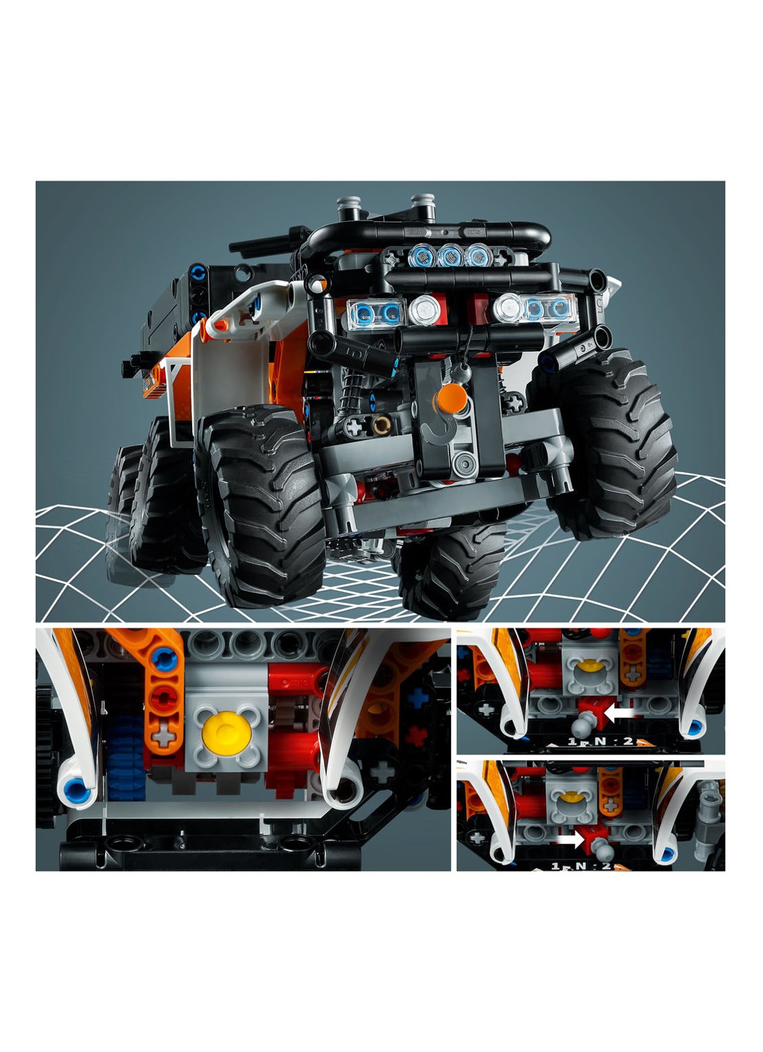 LEGO Technic terreinwagen vrachtwagen set - 42139 - detail 4 multicolor