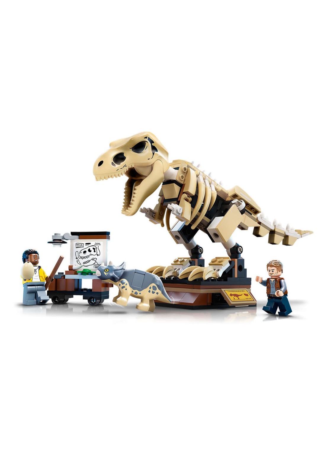 LEGO Tentoonstelling dinosaurusfossiel van T. rex bouwsets - 76940 - voorkant 7 multicolor