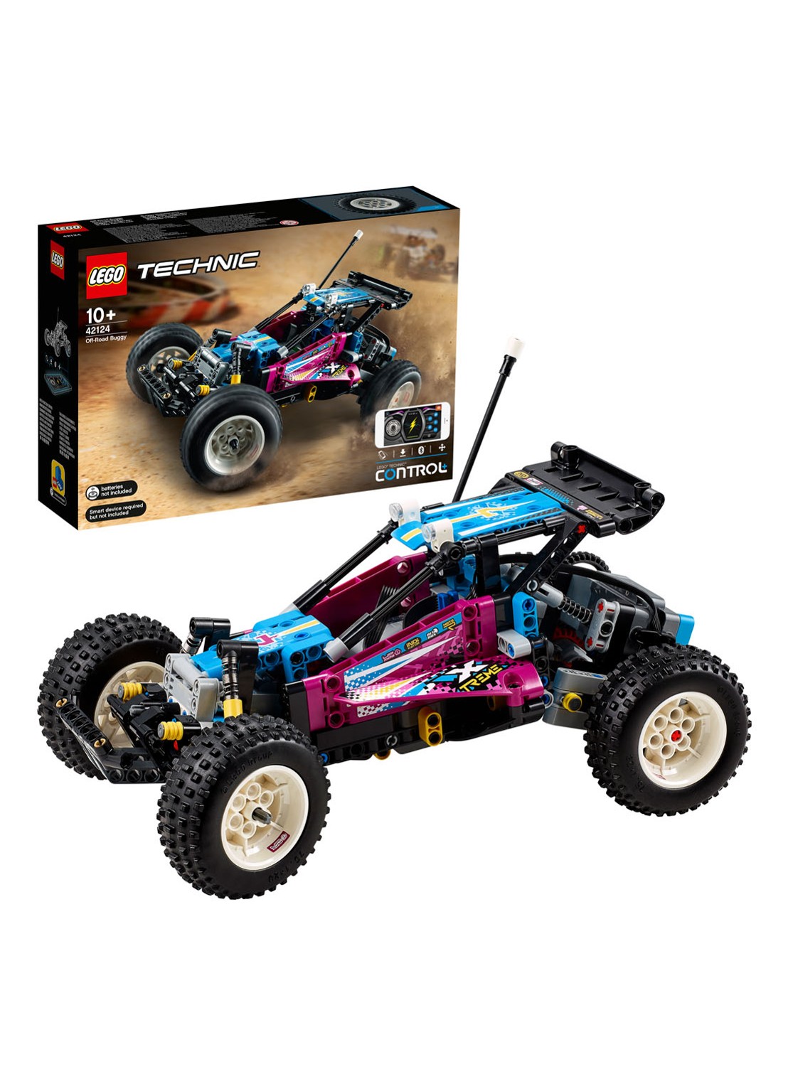 LEGO Terreinbuggy - 42124 - detail 3 fuchsia