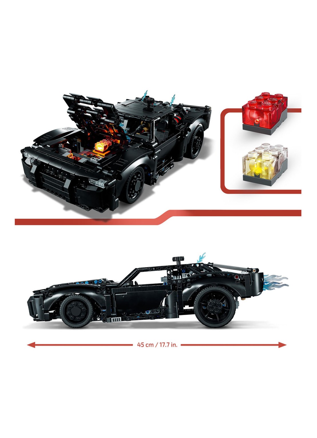 LEGO The Batman Batmobile - 42127 - detail 6 multicolor