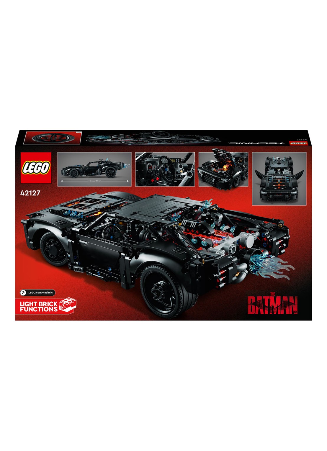 LEGO The Batman Batmobile - 42127 - voorkant multicolor