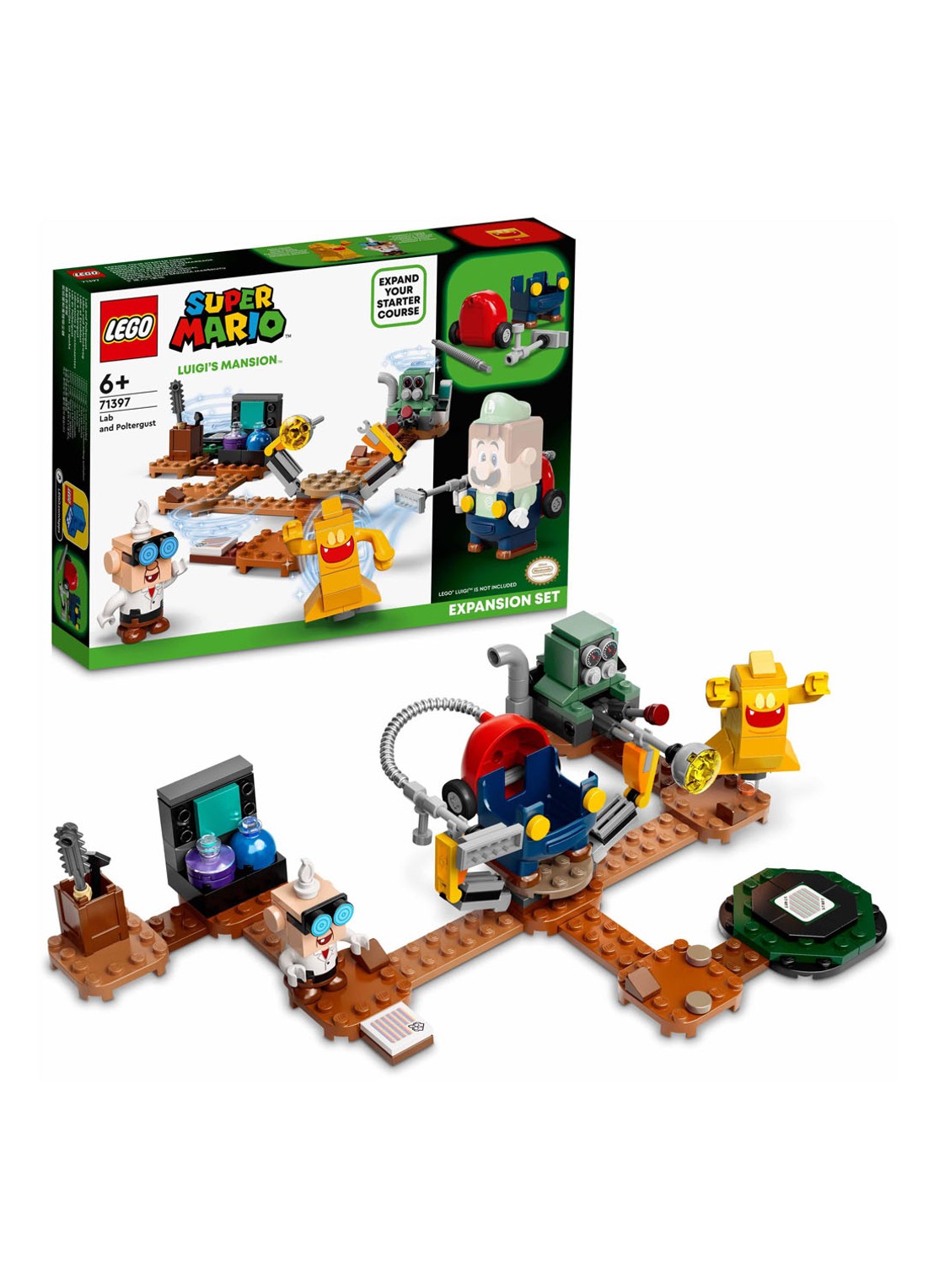 LEGO Uitbreidingsset Luigi’s Mansion-lab en Spookzuiger bouwspeelgoed - 71397 - detail multicolor