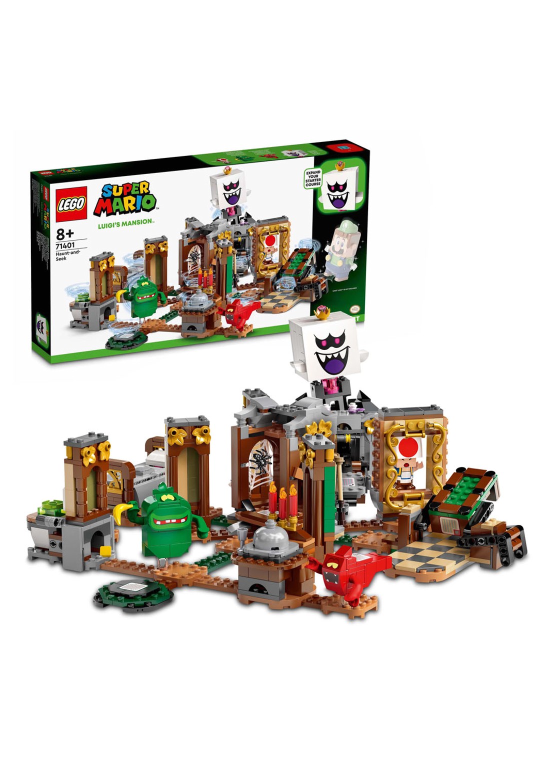 LEGO Uitbreidingsset Verstoppertje in Luigi’s Mansion - bouwspeelgoed - 71401 - detail multicolor