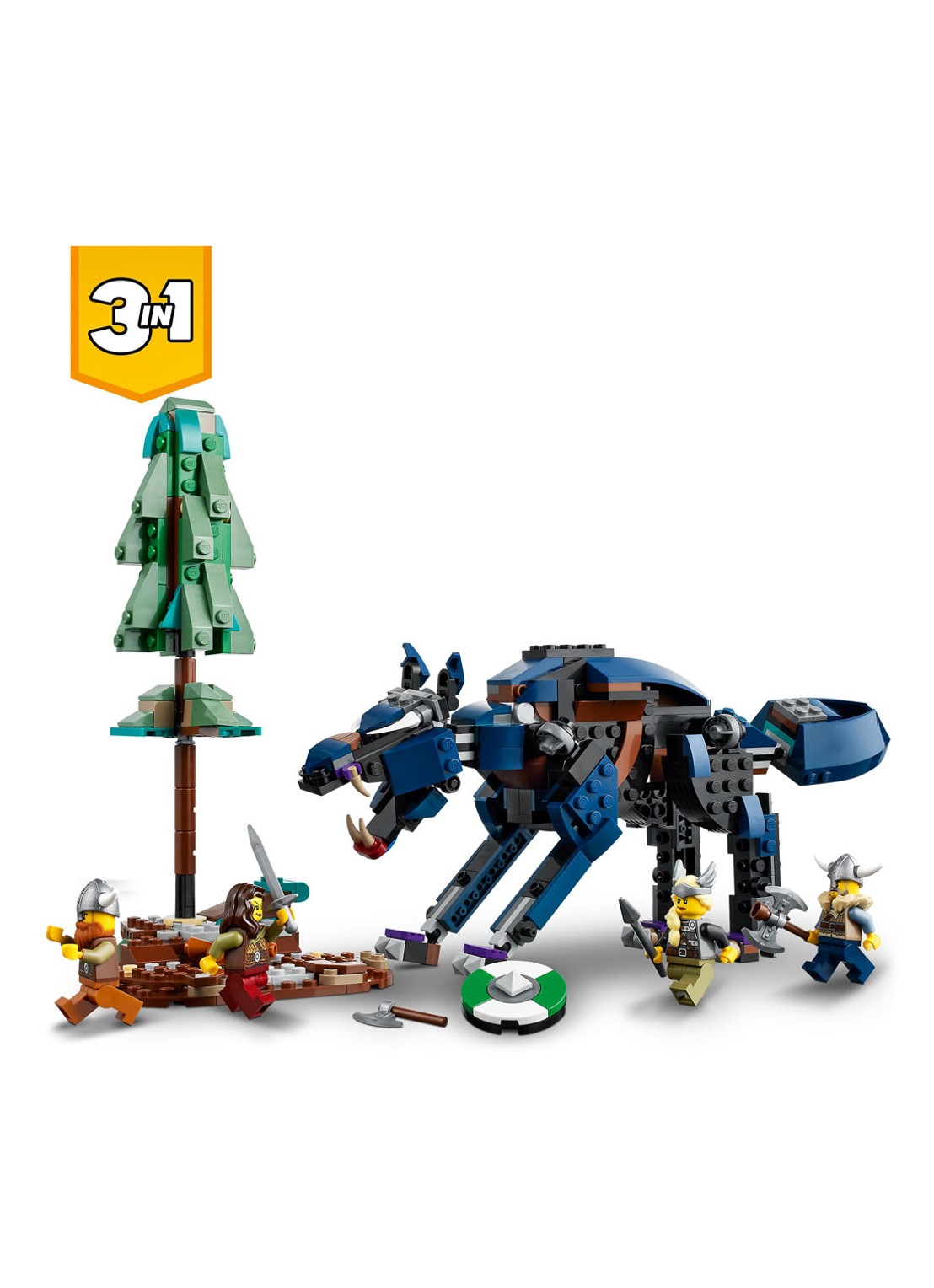 LEGO Vikingschip en de Midgaardslang - 31132 - detail 6 multicolor