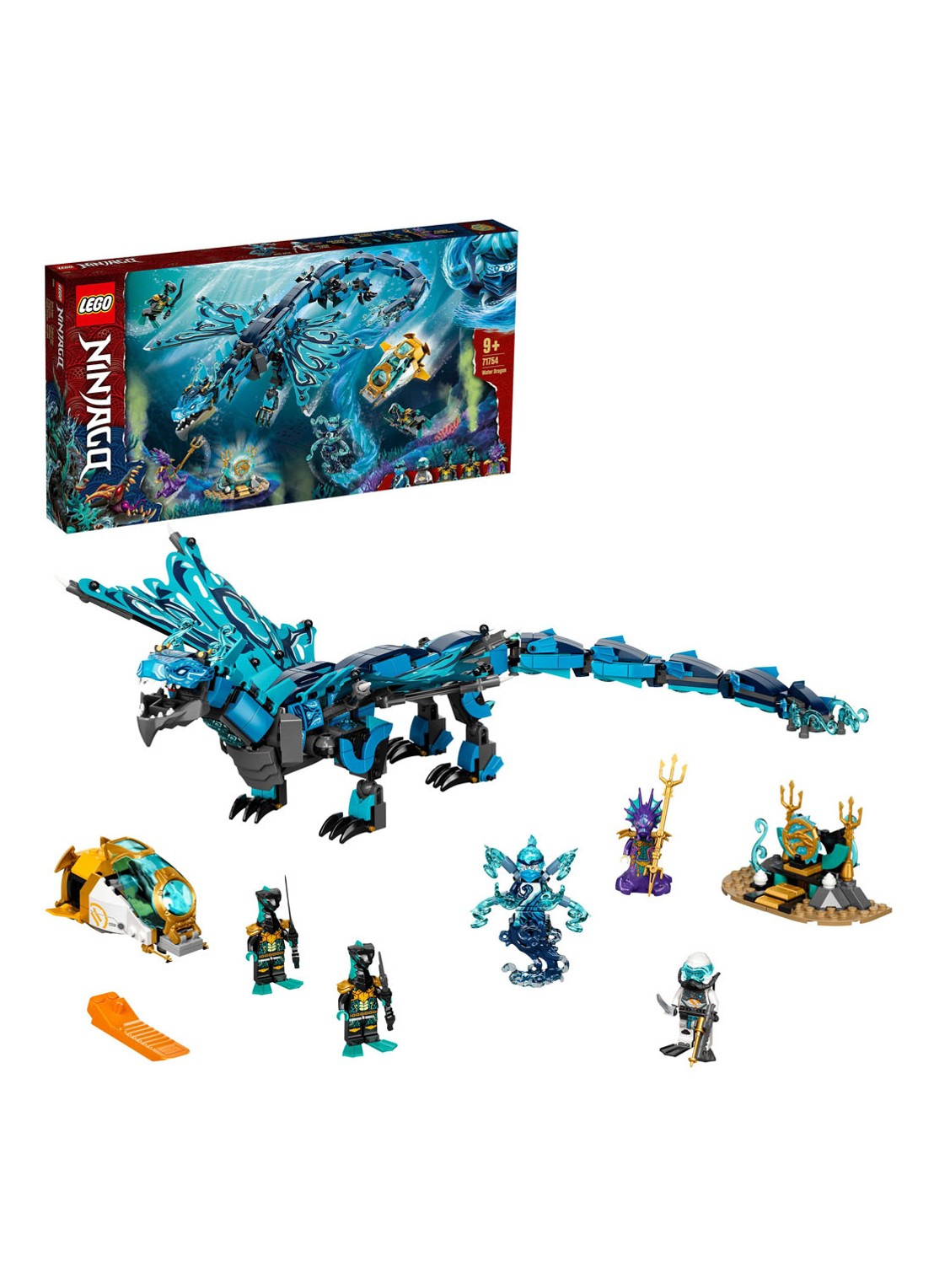 LEGO Waterdraak Speelgoed - 71754 - detail 3 blauw