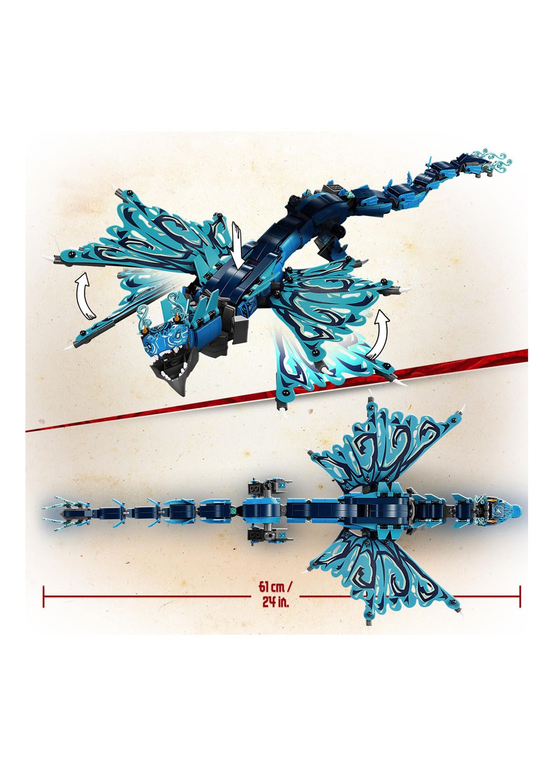 LEGO Waterdraak Speelgoed - 71754 - detail 5 blauw