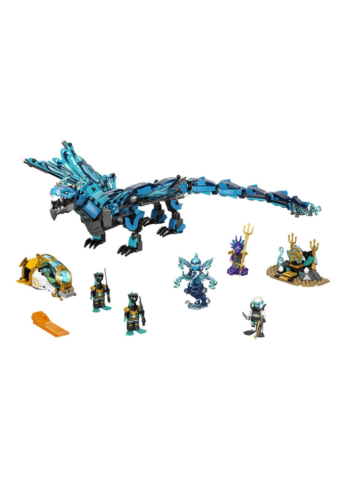 LEGO Waterdraak Speelgoed - 71754 - voorkant 2 blauw