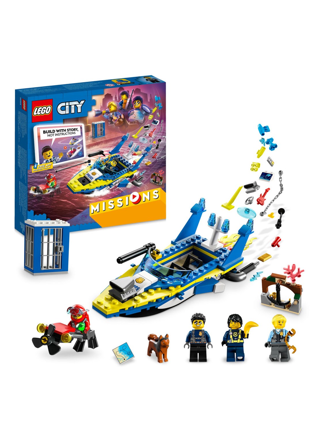 LEGO Waterpolitie recherchemissies - 60355 - detail 3 multicolor