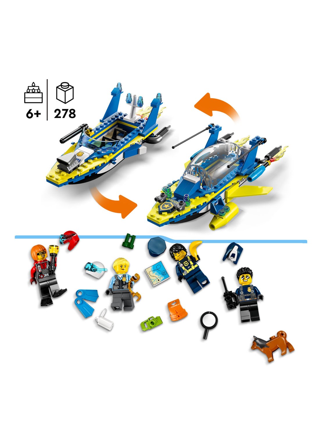 LEGO Waterpolitie recherchemissies - 60355 - detail 4 multicolor