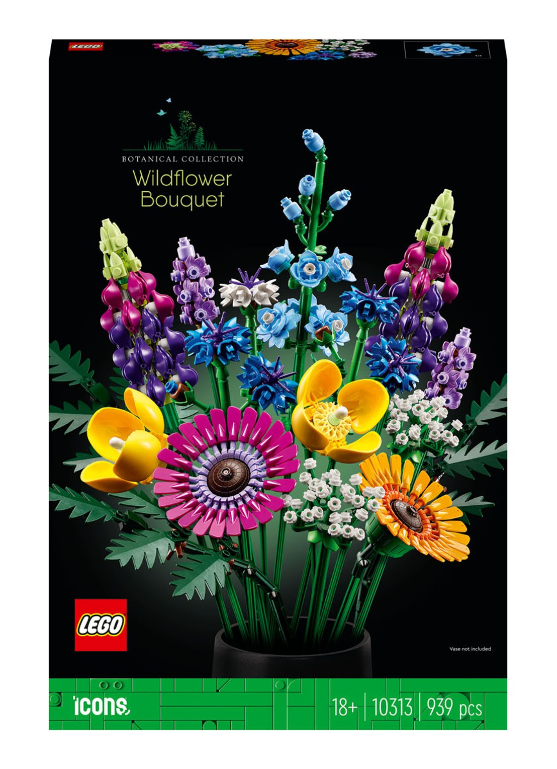 LEGO Wilde Bloemen Boeket - 10313 - voorkant multicolor