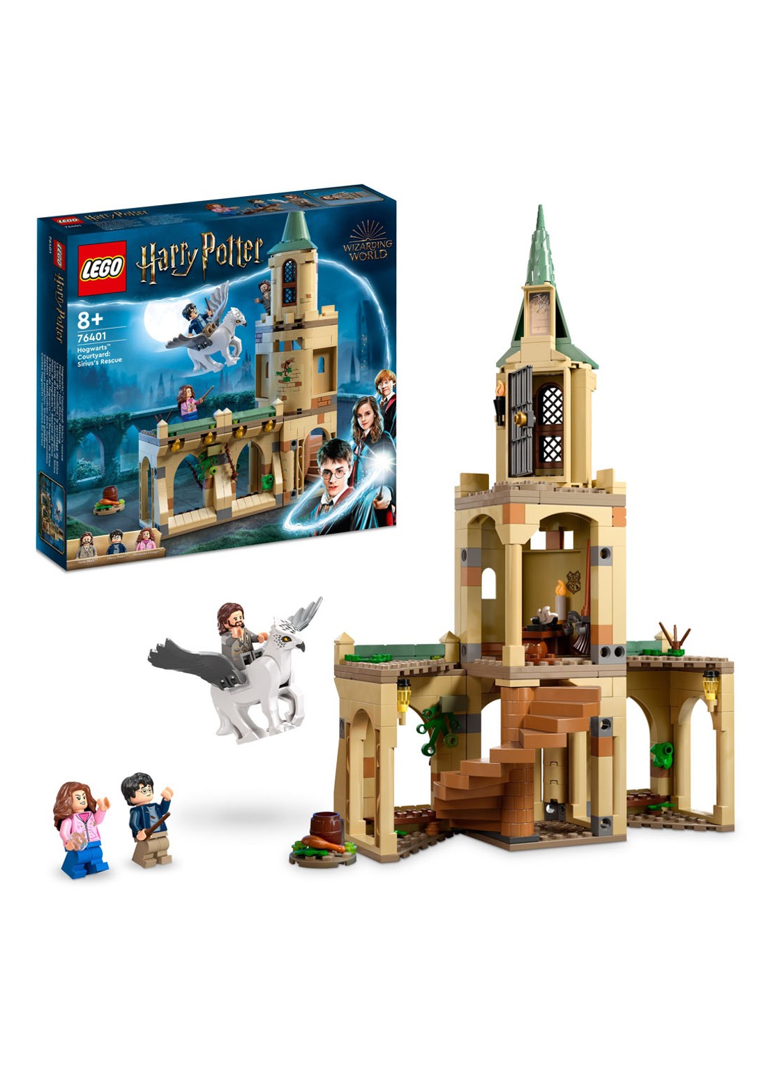 LEGO Zweinstein Binnenplaats: Sirius’ redding - 76401 - voorkant 2 multicolor