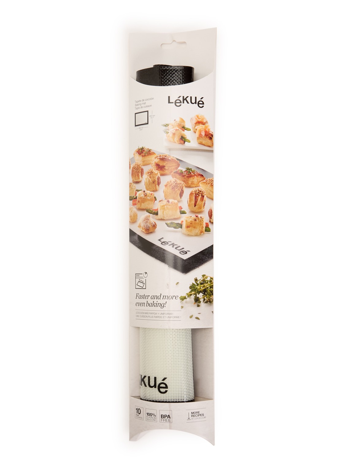 Lékué Bakmat 60 cm - voorkant wit