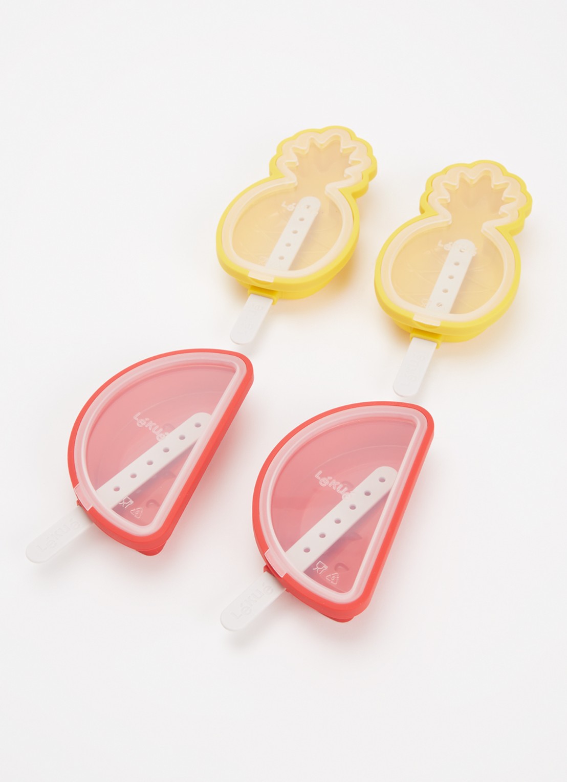 Lékué Tropical Fruit ijsvorm set van 4 - voorkant 2 multicolor