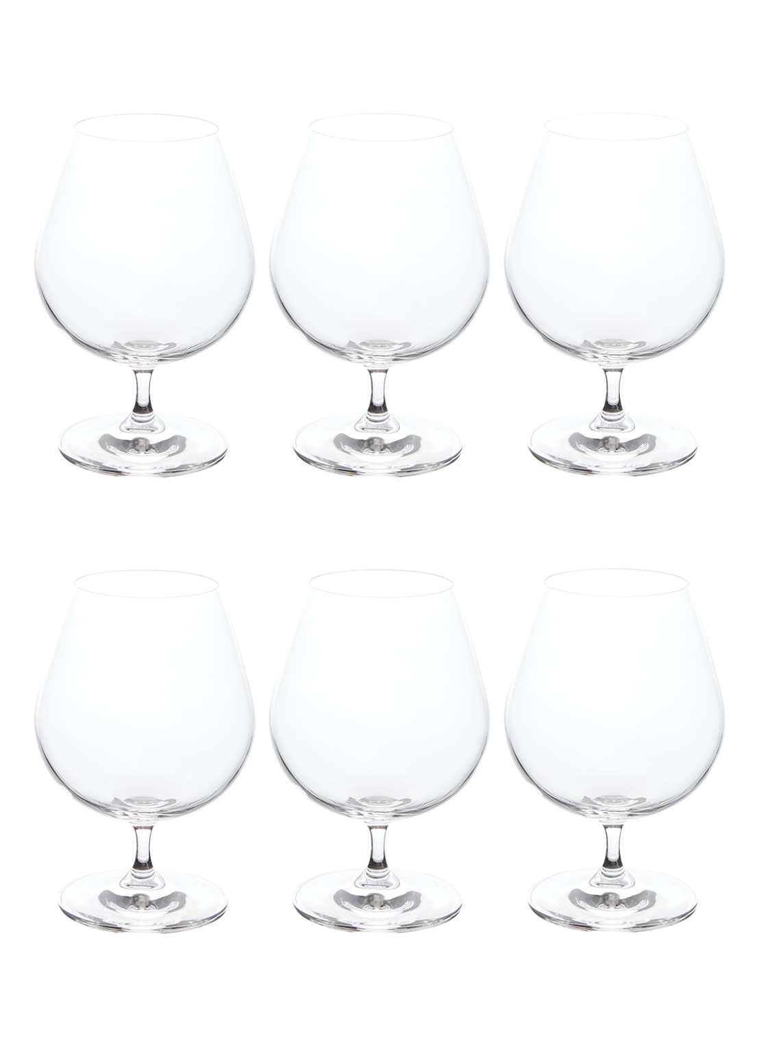 Leonardo Ciao+ cognacglas set van 6 - voorkant transparant