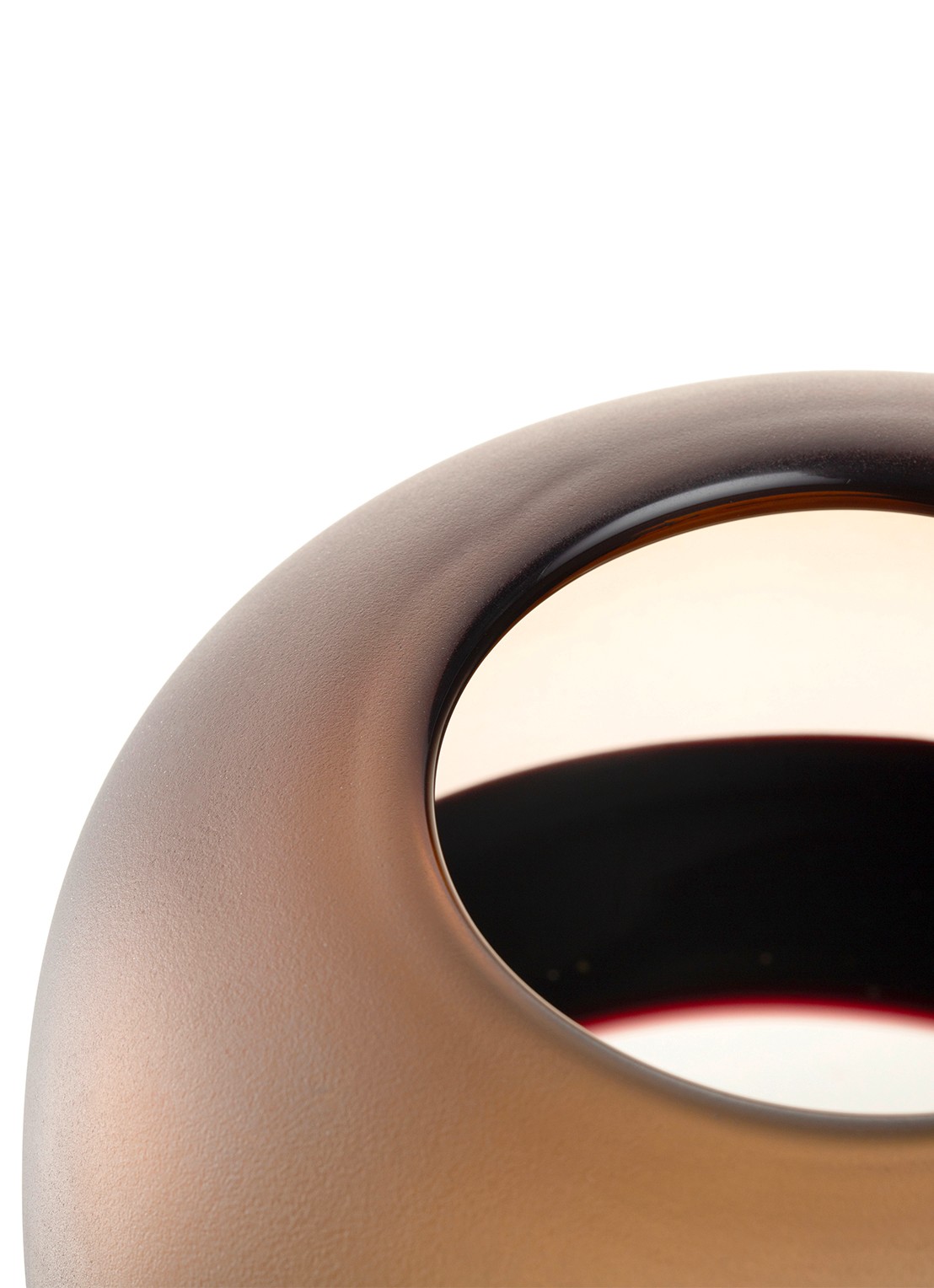 Leonardo Corso Sabbia vaas 25 cm - detail bruin