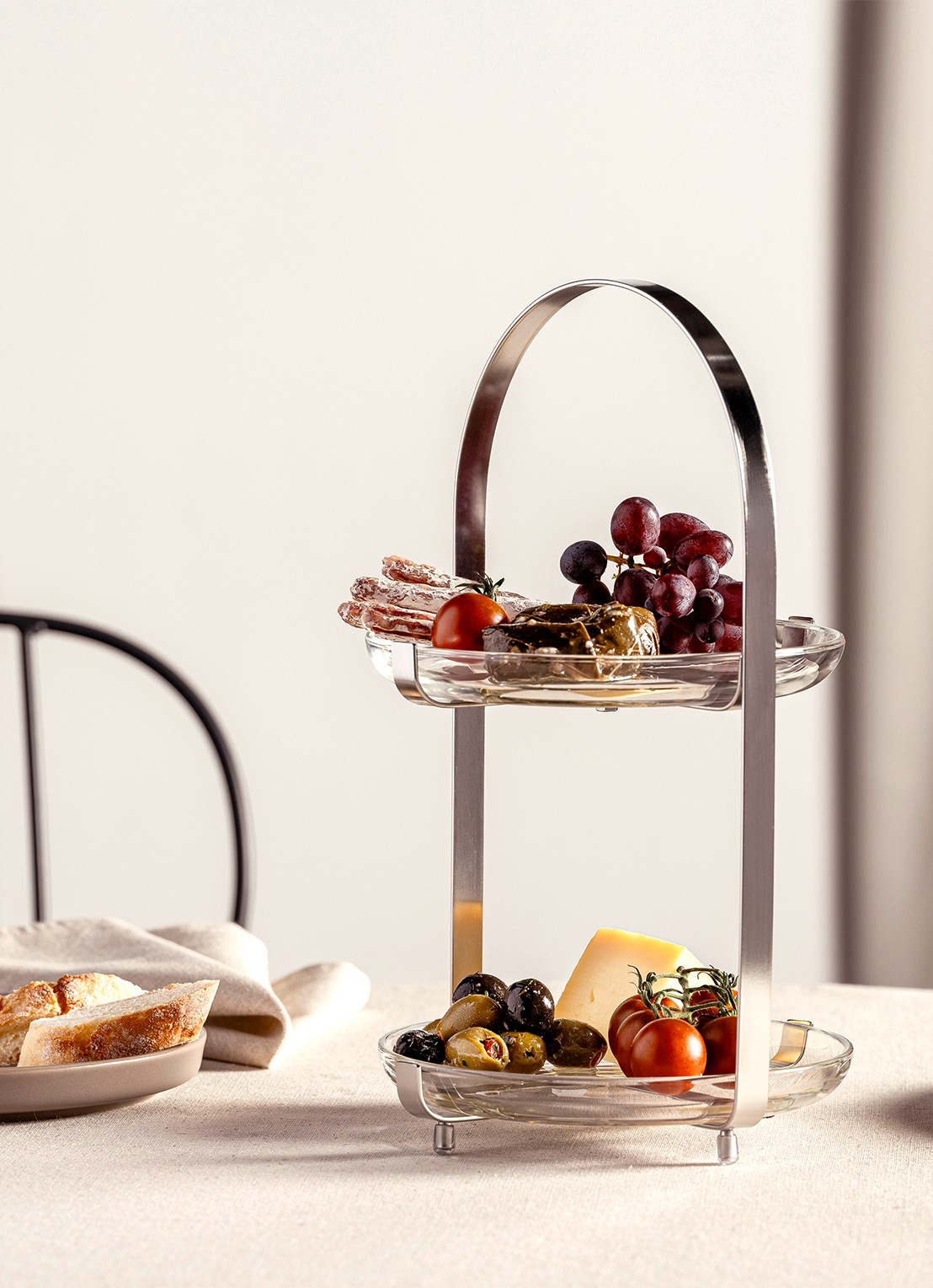 Leonardo Cucina etagère 32 cm - detail 4 zilver