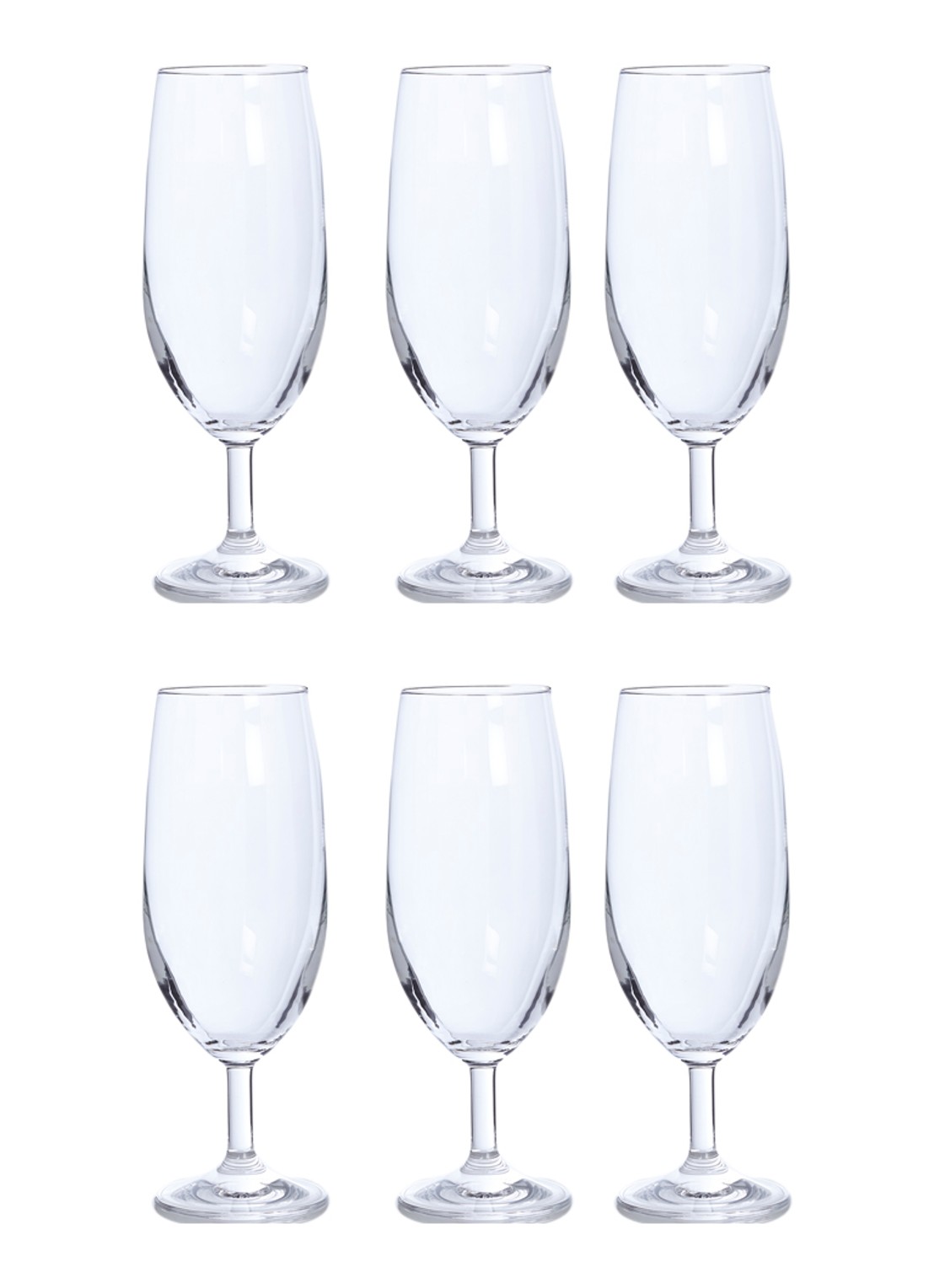 Leonardo Daily bierglas 36 cl set van 6 - voorkant transparant