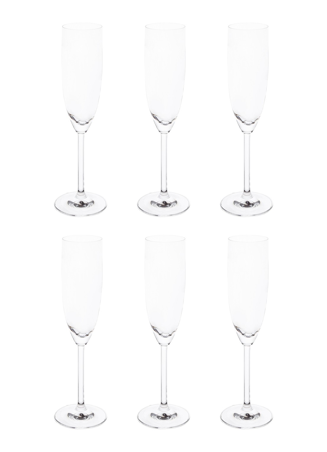 Leonardo Daily champagneglas set van 6 - voorkant transparant