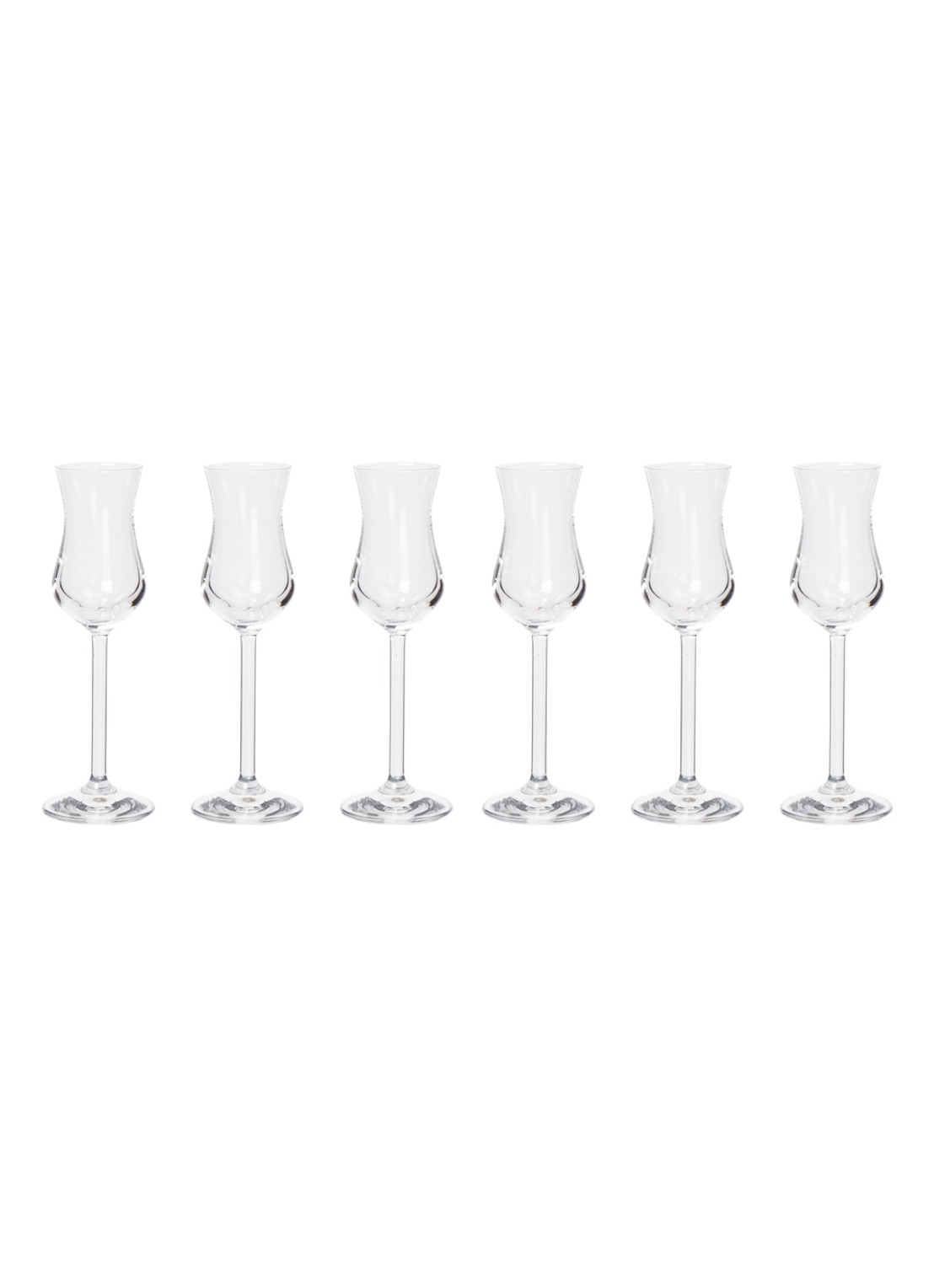 Leonardo Daily grappaglas 10 cl set van 6 - voorkant transparant