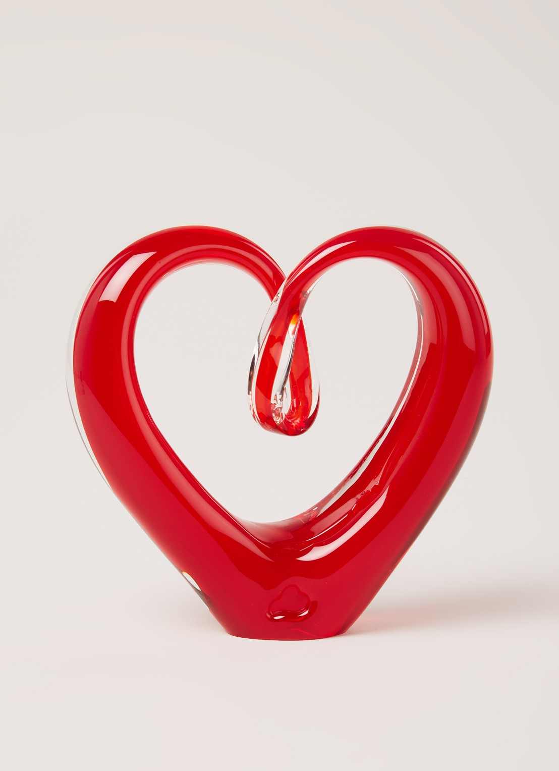 Leonardo Emozione sculptuur hart 10 cm - voorkant 2 steenrood