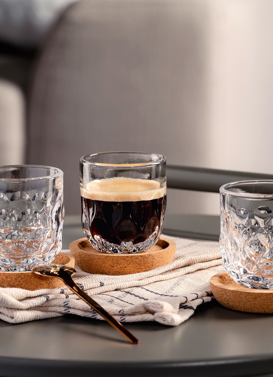 Leonardo Gocce espresso glas 6 cl set van 6  - voorkant 2 undefined