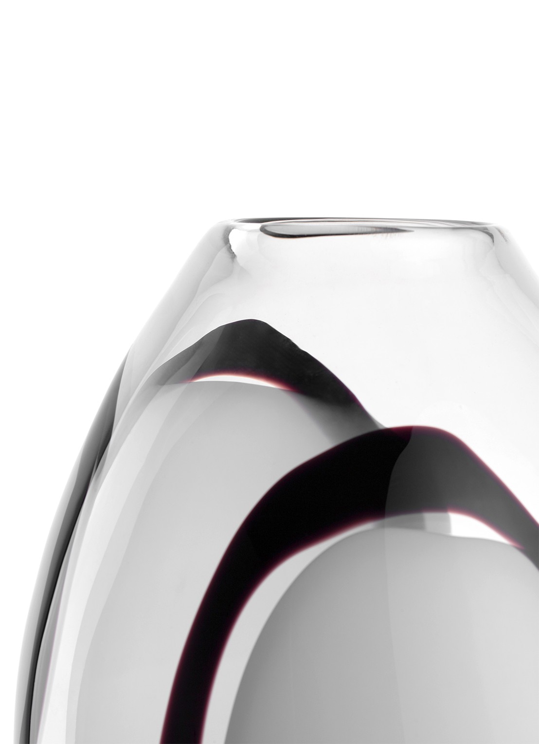Leonardo Occhi Blanc vaas 25 cm - detail 3 transparant