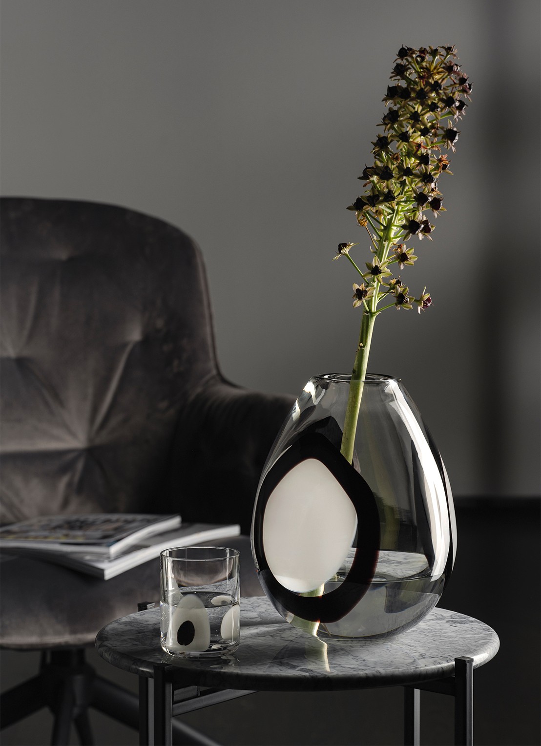 Leonardo Occhi Blanc vaas 25 cm - detail 5 transparant