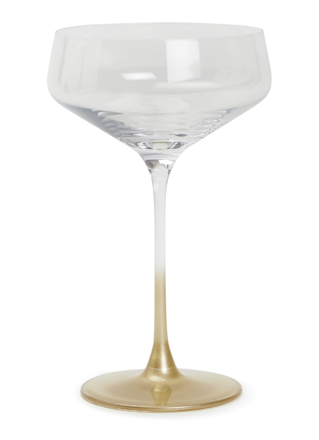Leonardo Puccini champagnecoupes 35 cl set van 2 - voorkant goud