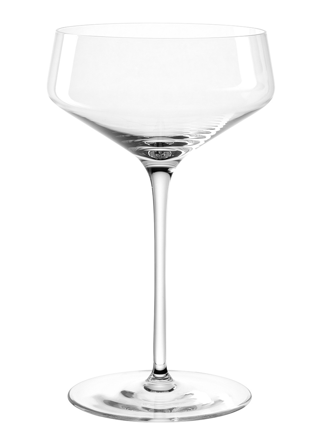 Leonardo Puccini champagneglas 35 cl set van 6  - voorkant transparant