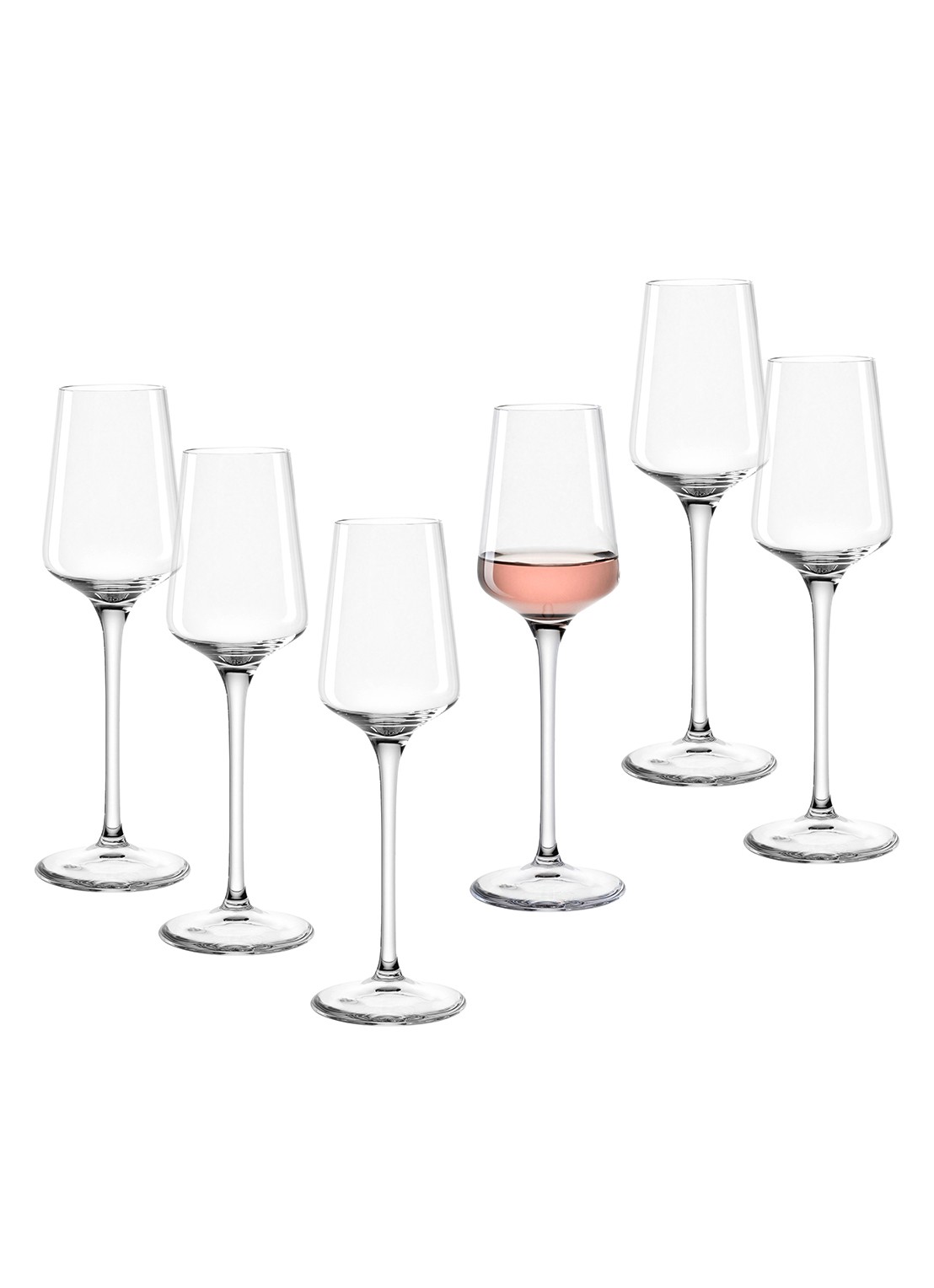 Leonardo Puccini grappaglas 12 cl set van 6 - achterkant 5 transparant