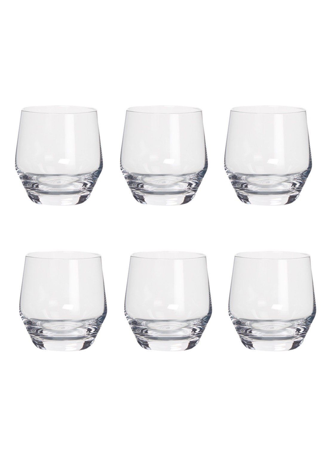 Leonardo Puccini whiskyglas 31 cl set van 6  - voorkant transparant