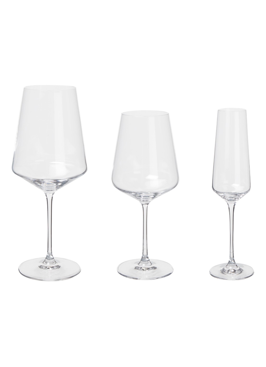 Leonardo Puccini wijnglas 20 cl set van 12 - voorkant 2 transparant