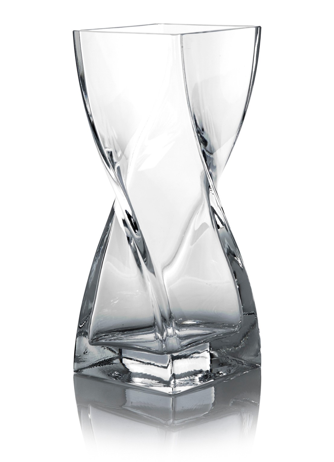 Leonardo Vaas Swirl 25 cm  - voorkant wit