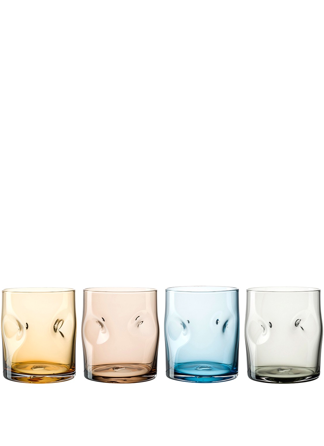 Leonardo Vesuvio drinkglas 30 cl set van 4 - voorkant donkerblauw