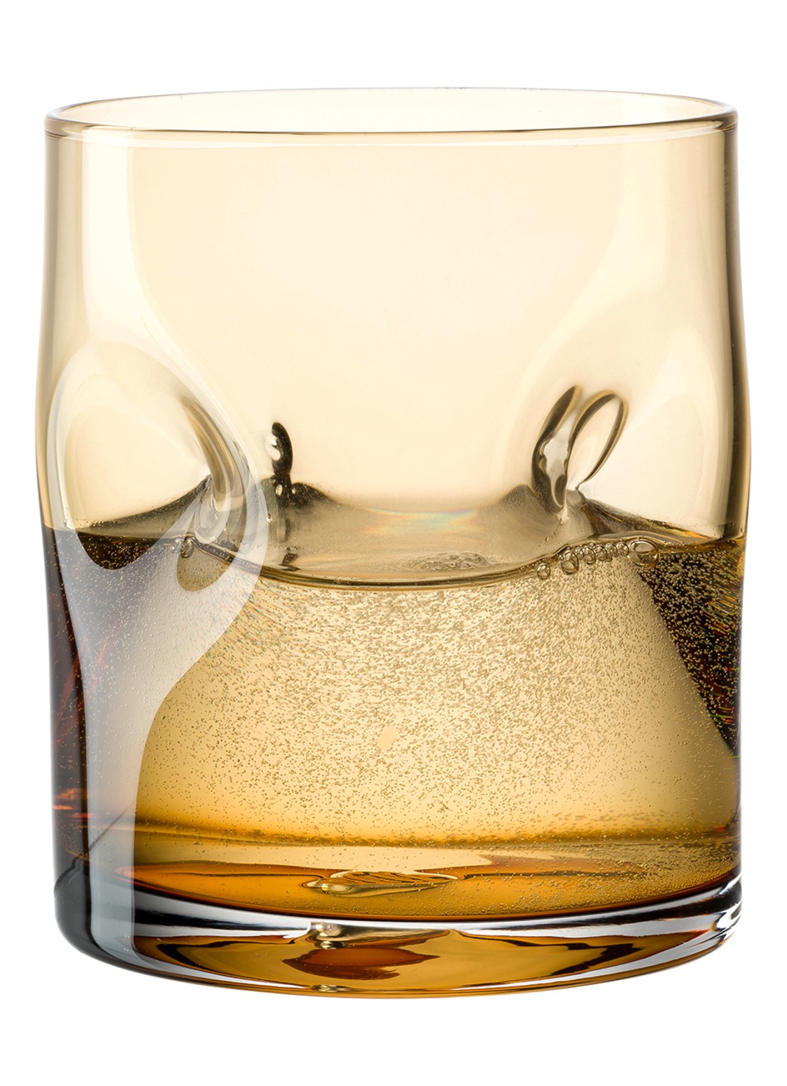 Leonardo Vesuvio drinkglas 30 cl - detail 3 oranjebruin