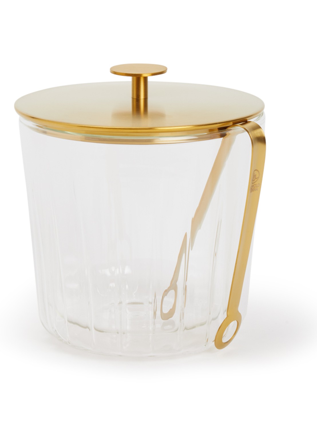 Leopold Vienna Arinto ijsemmer met tang 1 liter - voorkant goud