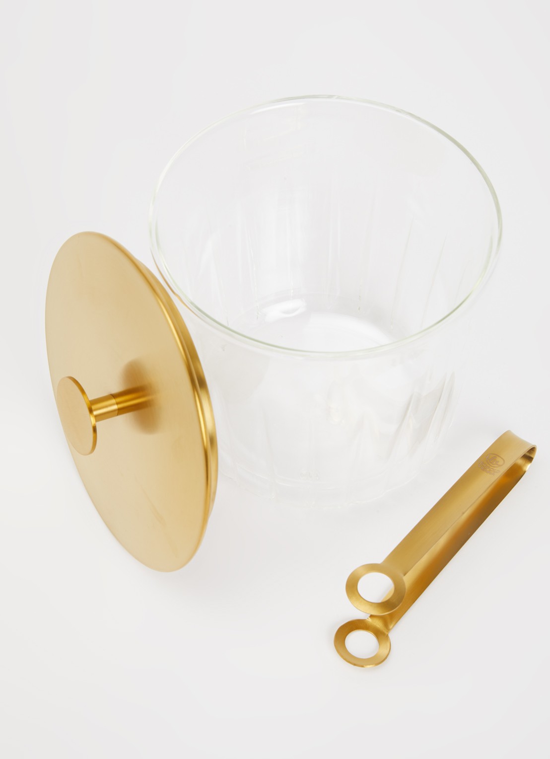 Leopold Vienna Arinto ijsemmer met tang 1 liter - voorkant 2 goud