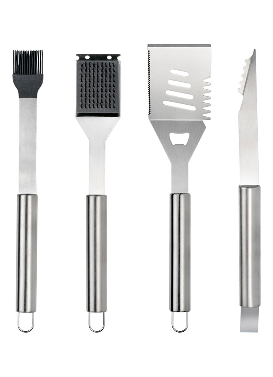 Leopold Vienna Barbecue set van 4 - voorkant 2 zilver