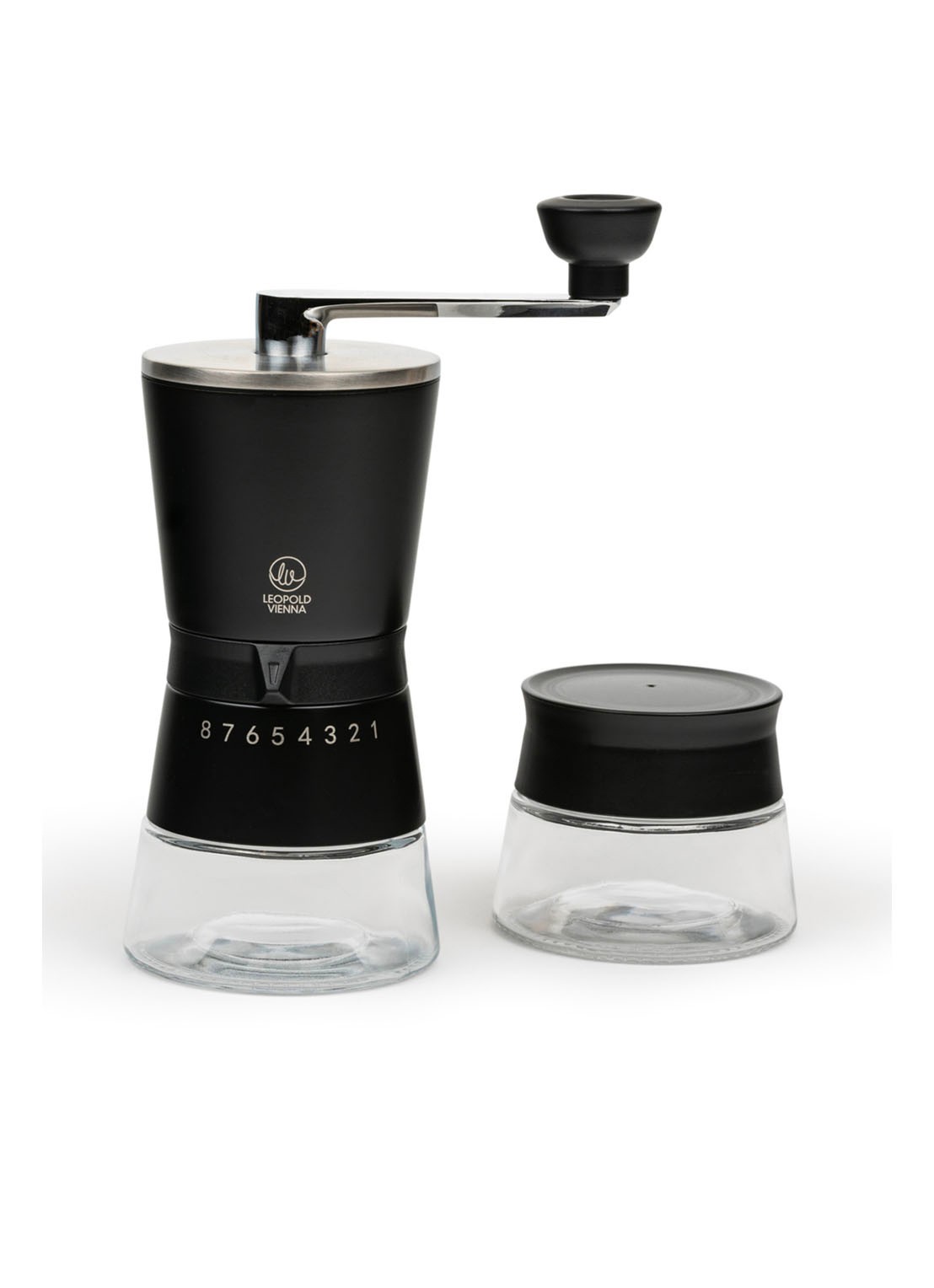 Leopold Vienna Bologna koffiemolen in giftset - voorkant zwart