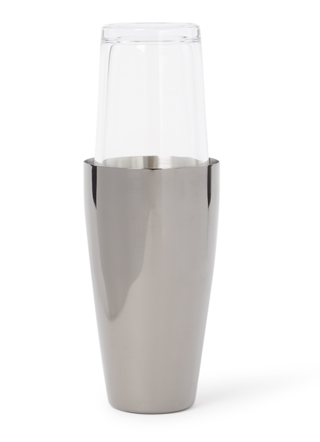 Leopold Vienna Boston cocktailshaker 45cl set 3-delig - voorkant zwart