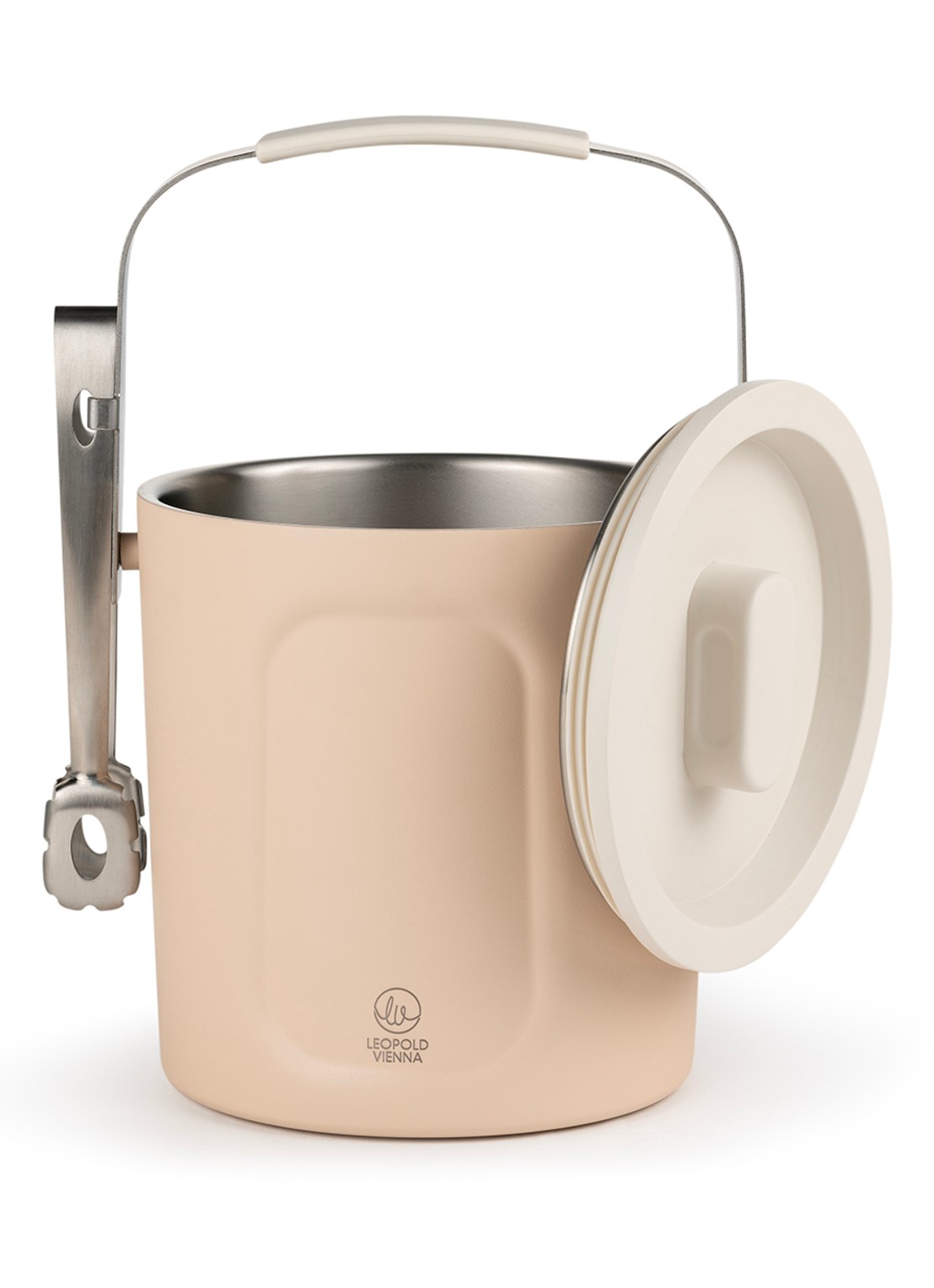 Leopold Vienna Corvina dubbelwandige ijsemmer 1,5 liter - voorkant 2 beige