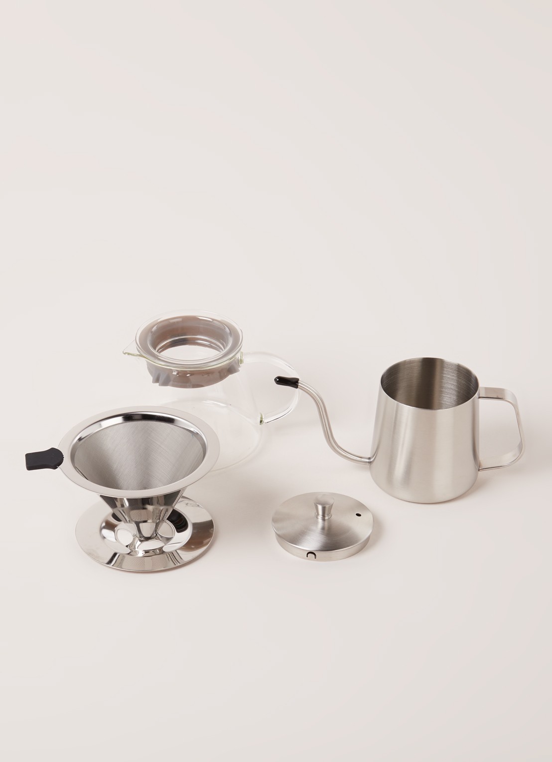 Leopold Vienna Slow Coffee giftset 4-delig - detail zilver