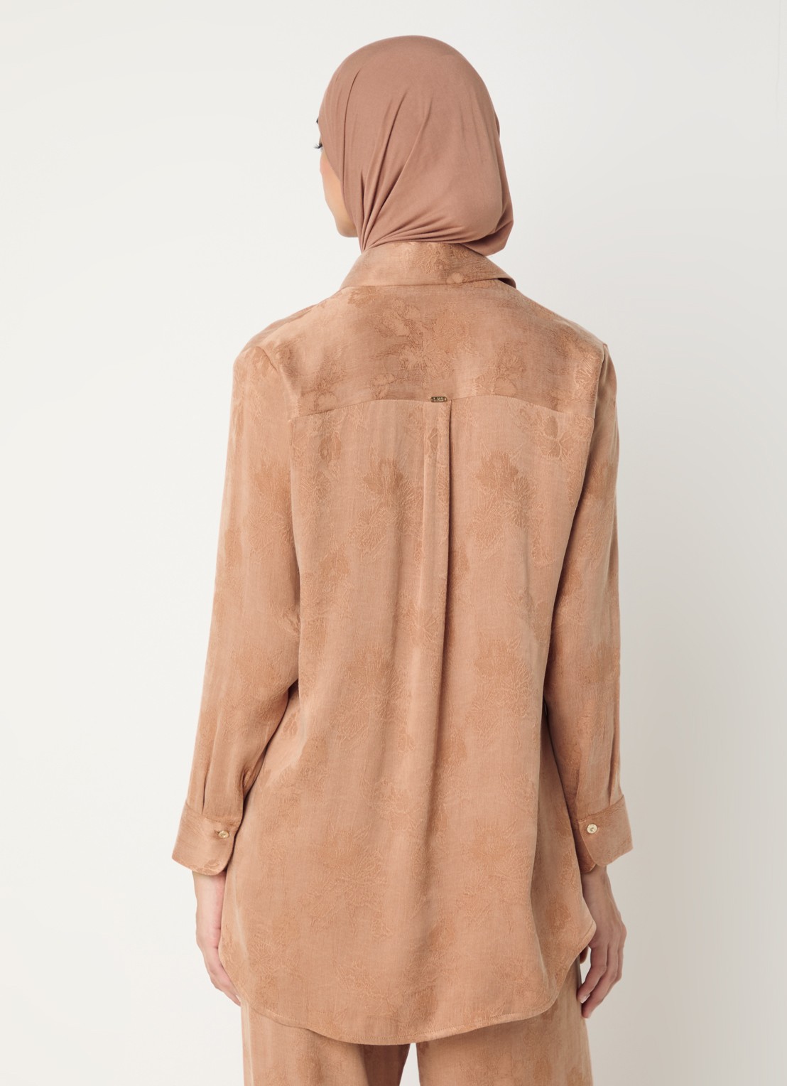 LES Atelier Arla tuniek met patroon - achterkant oudroze