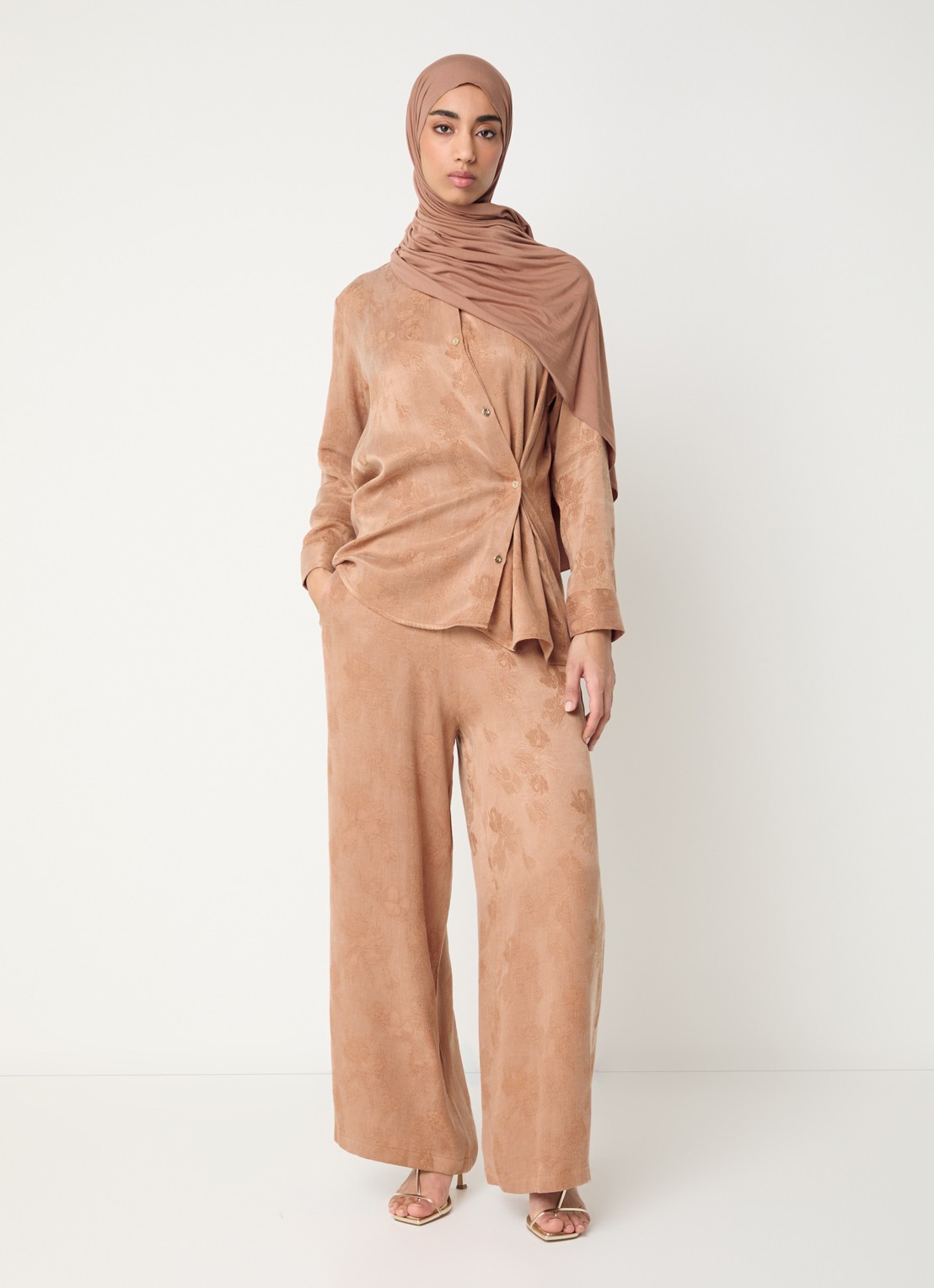 LES Atelier Arla tuniek met patroon - voorkant 3 oudroze